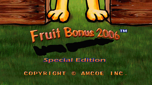 Fruit Bonus 2006 Special Edition (Version 1.4E CGA) Title Screen